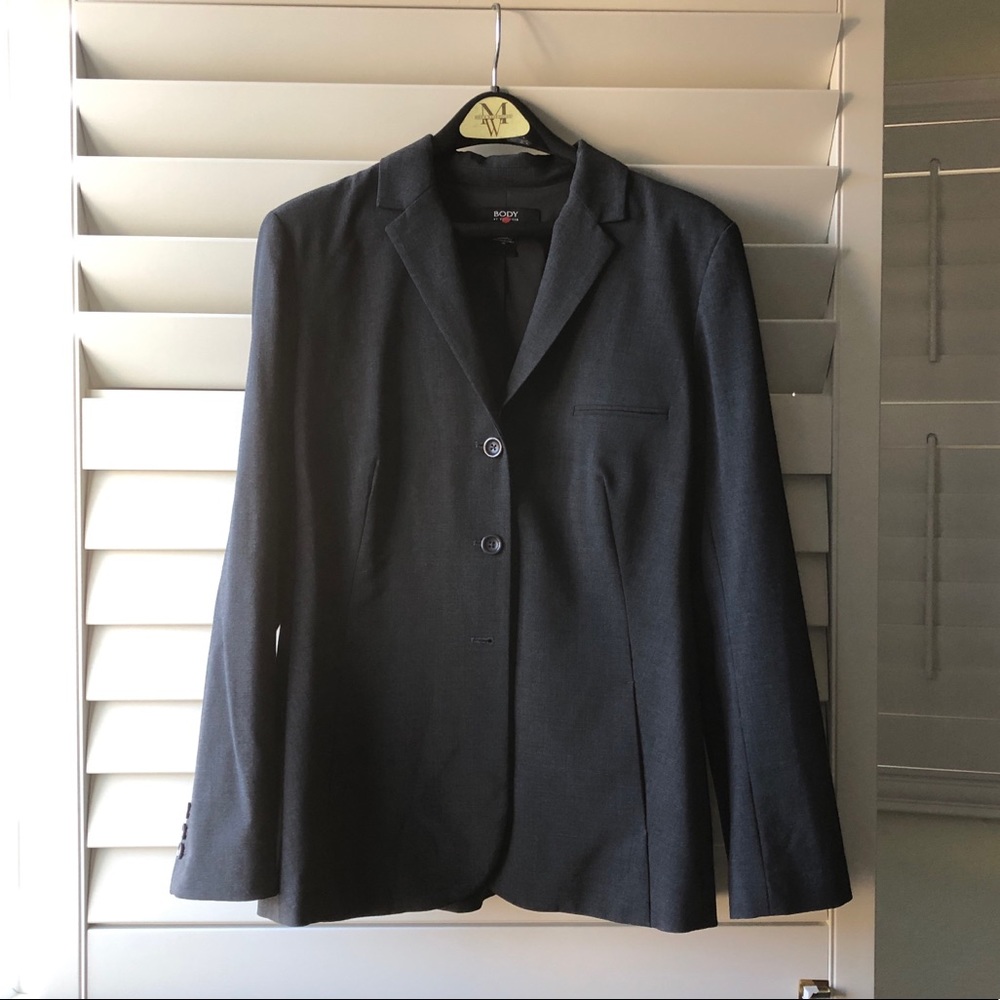 Charcoal Grey Body by Victoria Size 16 Blazer